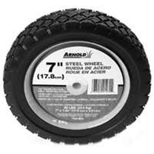 Arnold 490-321-0001 7 In. Steel Diamond Tread Wheel 55 Lbs. AR386028 - main